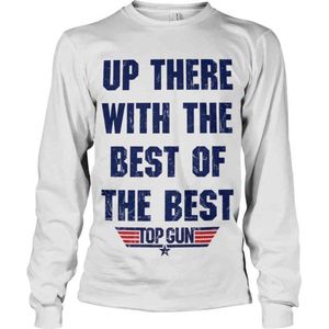 Top Gun Longsleeve shirt -XL- Up There With The Best Of The Best Wit