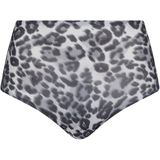 Chantelle - SoftStretch - Slip - Grijs - Hoge Taille - Luipaardprint