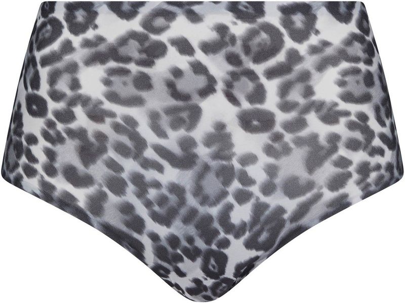 Chantelle - SoftStretch - Slip - Grijs - Hoge Taille - Luipaardprint