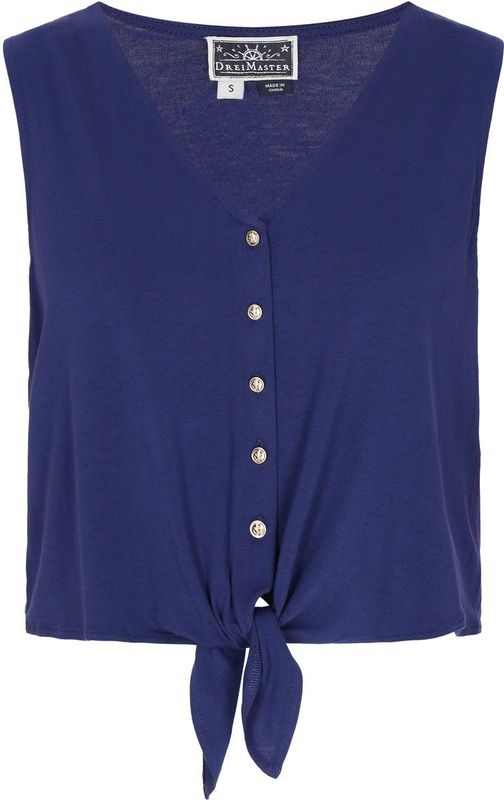 Haltertops - Effen - Viscose - Mouwloos - Normale Pasvorm