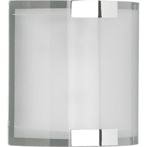 LED Wandlamp - Wandverlichting - Torna Derbio - E14 Fitting - Rechthoek - Mat Chroom - Aluminium