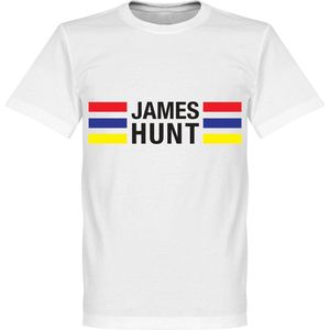 James Hunt Stripes T-Shirt - Wit  - L