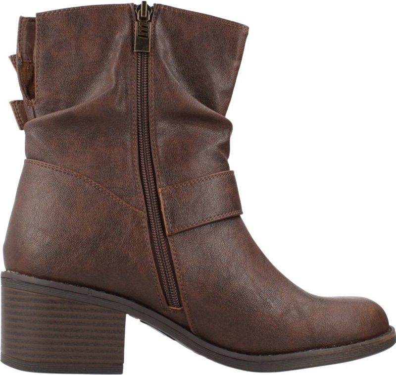 MTNG - Persea - Enkellaarsjes - Zwart - 3 tot 5 cm - Ritssluiting - Casual