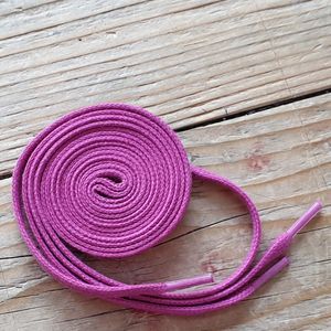 Smalle platte wax schoenveters 90cm 5mm breed - Paars / Roze (zie foto)