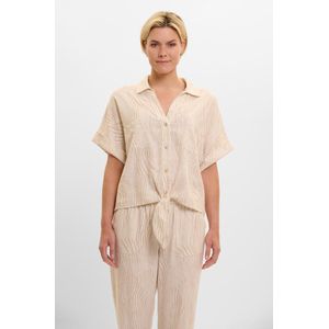 Rino&Pelle dames top - Mea blouse - beige zebra print
