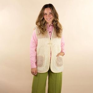 Wollen Bodywarmer Dames Danica Wood