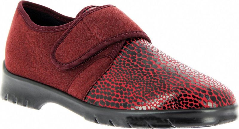 Varomed - Strasbourg - Lage Verbandschoenen - Zwart - Croco Stretchmateriaal