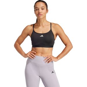 adidas Performance Aeroreact Training 3-Stripes Beha - Dames - Zwart- XS