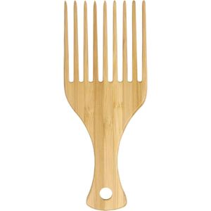 Handgemaakte Afro sandel Houten kam voor stijl haar, krullen, kroeshaar, baard kam, weaves en pruiken - Haarkam voor droog en nat haar - 1 stuk .