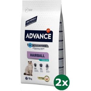 Advance cat sterilized hairball kattenvoer 2x 10 kg