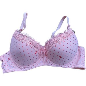 Beha met kant - push up - 80B lichtroze