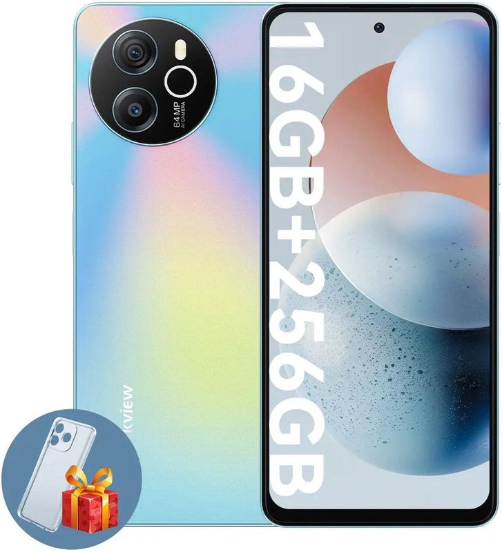 Blackview - SHARK 8 Smartphone - Blauw - 4G DUAL SIM - 16GB RAM - 256GB ROM