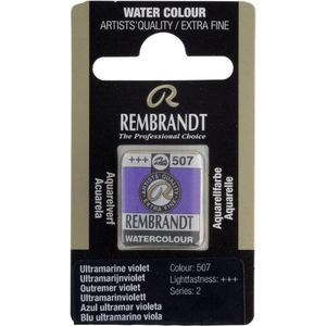 Rembrandt water colour napje Ultramarine Violet (507)