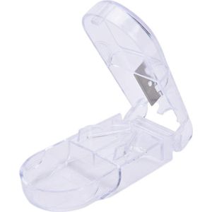 New Age Devi - Pillensnijder - Bewaardoosje - Pillen deler - Medicijnen - Wit - 1 stuk wordt Pillensnijder - Bewaardoosje - Pillen deler - Medicijnen - Wit - 1 stuk