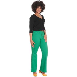 Banned - Love Flare Flared broek - S - Groen