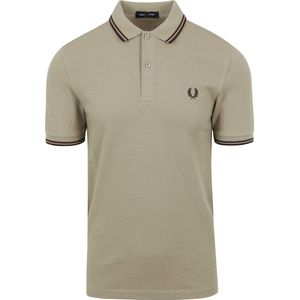 Fred Perry - Polo M3600 Greige U84 - Slim-fit - Heren Poloshirt Maat M
