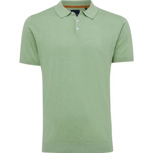 TRESANTI | TREVOR I Basic gebreide polo katoen cashmere | Light green | Size XXXL