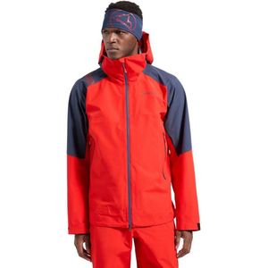 33,000ft Softshelljas voor heren, waterdicht, winterjas, winddicht, warm fleece, gevoerd, windbreaker, functionele jas, outdoorjas voor wandelen, fietsen, kamperen, Donker cyaan, L