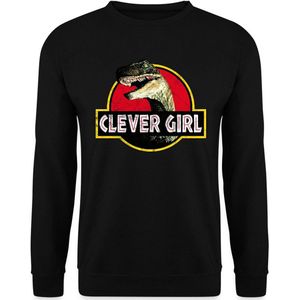 Spreadshirt Jurassic World Raptor Clever Girl Mannen Sweater