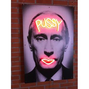 Pussy Putin LED Neon Lamp Sign Bord Verlichting Binnen Dim Verstelbaar