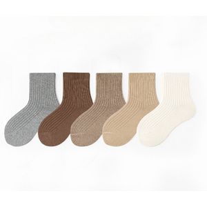 paar babysokjes, puur katoen, effen kleur, naadloze sokjes, geschikt voor kinderen van 1-3 jaar, jongens en meisjes