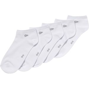 Dunlop Heren Sneakersokken 5-Pack Wit - Maat 39-42