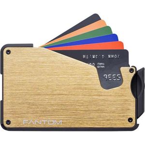Fantom Wallet - Fantom S - regular (zonder coinholder & accessoires) - 8-13cc slimwallet - unisex - goud