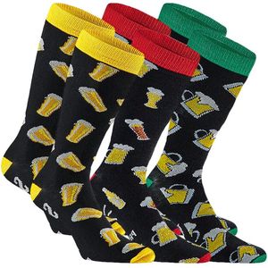 Apollo sokken bier blikje | 6 pack | heren | sokken cadeau | maat 42-47