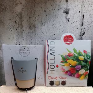 Papa-Mok-Belgische Chocolade-Cadeauset-Vader-Bonus papa-Schoonvader-Vaderdag-Kerstcadeau-Pap-Chocolade-Witte chocolade-Pure Chocolade-Melkchocolade-Tulpen-Doos chocolade-Kerst-Verjaardag-Sinterklaas-Familie-Mannencadeau-Persoonlijk cadeau-Kleurrijk