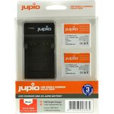 Jupio Kit: 2x Battery NB-6LH + USB Single Charger