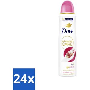 24 x Dove Deodorant Spray - Granaatappel & Citroenverbena - 150 ml - Dove Deodorant - Anti-transpirant - Deodorant Spray - Granaatappel - Citroenverbena