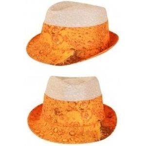 4x stuks bier feest/party hoed voor volwassenen - Thema carnaval of Oktoberfest hoeden