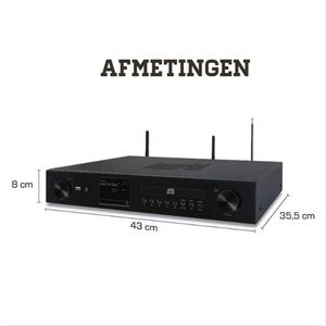 DAB Radio - Receiver CD Speler Internet Bluetooth - HiFi Tuner Versterker