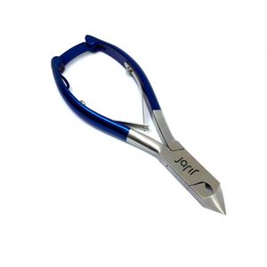 jarif - nagelknipper - nageltang - nagelschaar - kopknipper - rvs - 14 cm - blauw