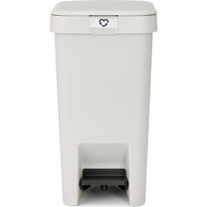 Brabantia StepUp Prullenbak - Pedaalemmer - 10 liter - Light Grey