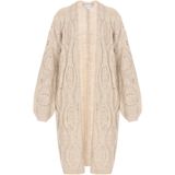 Usha - Gebreid Vest - Sand - Lange Mouwen - Normale Pasvorm