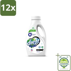 Dreft - Vloeibaar Wasmiddel - 0% Donkere Was - Kleurbescherming - 19 Wasbeurten - Voordeelverpakking - 12 stuks - Wasmiddel donkere kleding - Wasmiddel gevoelige huid