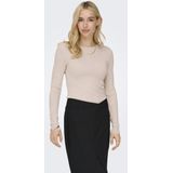 Jacqueline de Yong - Jdyplum - Lurex LS O-neck Pullover - Beige