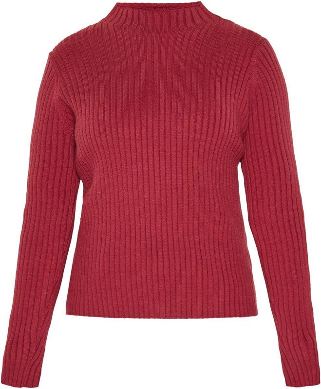 usha - Classic Collection - Sweater - Slim-fit - Met Staande Kraag - Lange Mouwen