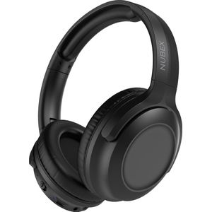 Nubex® Pro - Koptelefoon Active Noise Cancelling - Bluetooth 5.3 Draadloos - Over-ear - USB-C - Headphone - Bluetooth - ANC tot 25dB - Handsfree bellen - Zwart