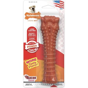 Extreme Chew Bone Kauwspeelgoed voor tandverzorging van honden, bacon voor honden met een smaak, extra groot, voor honden van meer dan 23 kg