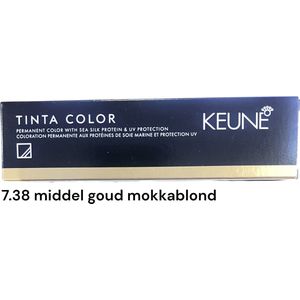 Keune - Tinta Color 7.38 - Haarverf - 60ml - Medium Hazel-Nut Blonde