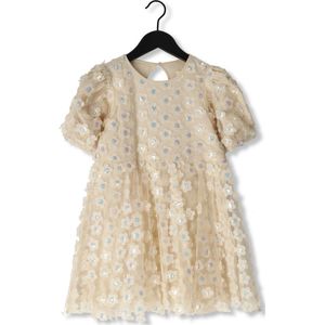 Konges Sløjd Sally jurk / communie kleedje met puffy mouwtjes - Pearled Ivory - Maat 2 jaar