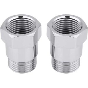 Zuurstofsensor Adapter 32mm M18 * 1.5 O2 Extender Spacer Stop - Set van 2 - Zilver