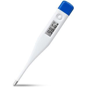 Crrynuo 1 Stuk - Medische Digitale Thermometer - Wit - Snel En Nauwkeurig - Voor Oraal Rectaal En Okselmeting
