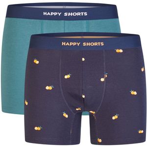 Happy Shorts - Boxershorts - Marine - 2er-Pack - Jersey