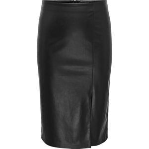 ONLY CARMAKOMA - CARHEIDI - Rok - Zwart - Imitatieleer