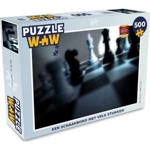 Puzzel Een schaakbord met vele stukken - Legpuzzel - Puzzel 500 stukjes