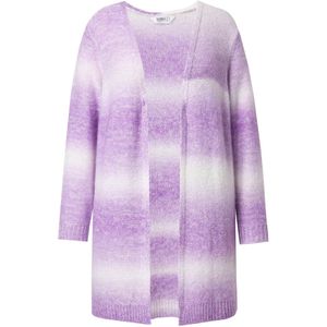 Angel of Style - Dames - Vest straight fit kleurverloop pailletten - Purper - Maat 42+