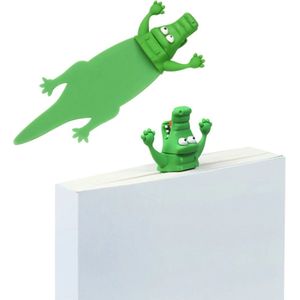 FISKA - Boekenlegger Krokodil - Bookmark - Bladwijzer